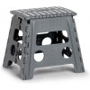 ZELLER Skladacia stolička stredne sivá 37x30x32cm, nosnosť 150kg