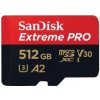 SanDisk Extreme PRO/micro SDXC/512GB/UHS-I U3 / Class 10/+ Adaptér SDSQXCD-512G-GN6MA