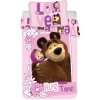 Javoli detská posteľná bielizeň / obliečky 100 x 135 / 40 x 60 cm bavlna - Máša a medveď