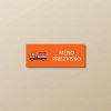 Nažehľovacie menovky na oblečenie (Kopírovat) - 3ks, Obdĺžnik 4,4 × 1,7 cm, Požiarne auto, Oranžová