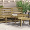 Súprava záhradného nábytku z dreva VidaXL, hnedá, 2-dielna