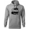 Vlak 753 - Mikina pánska Cape s kapucňou - 4XL ( Tmavosivý melír )