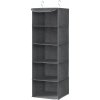 Závesný organizér RYCH06G so 5 priehradkami 30x30x90 cm – sivý