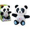 LEAN TOYS Plyšová panda na spanie s hudbou a svetlom- 30 cm