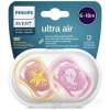 AVENT CUMLÍK 6-18M Ultra air pastel, dievča na utišovanie, silikón (inov.2021) 1x2 ks