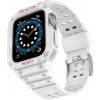 AppleMix Kryt / puzdro pre Apple Watch 40 mm / 41 mm - celé telo + remienok - odolné - biele