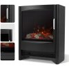 Stojaci krb Sureflame čierny 1800 W 43,6 x 55,8 x 23,7 cm