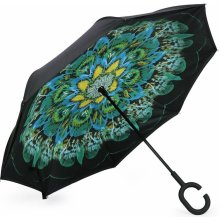 Zelený květ deštník obrácený