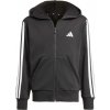 Dievčenská mikina adidas, JG 3-STRIPES FZ HD 280 Čierna,Biela 152