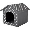 Hobby Dog Búda pre psov | Labky - šedá Veľkosť: R5 - 70 x 60 cm