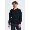 SVETER GANT COTTON PIQUE POLO EVENING BLUE