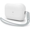 Spigen Case Silicone Fit White + Strap Gray AirPods Pro (2nd Gen) ACS05811