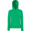F.O.L. | Classic Lady-Fit Hooded Sweat, Dámska mikina s kapucňou, zelená Kelly, S