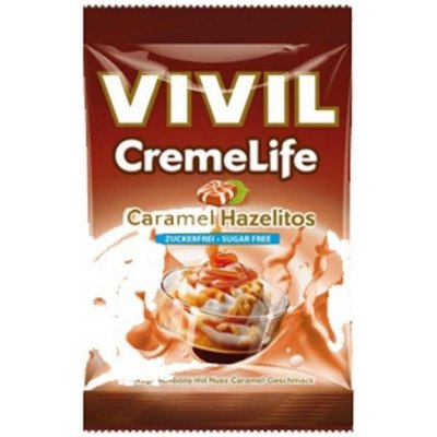 VIVIL Creme life karamel + lieskový oriešok cukríky 110 g