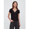 GAP T-shirt with lace - Women's čierna M GAP 1200140335423