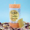 Sviečka želania Astron - valec veľký 15 cm, Oranžová