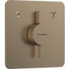 Hansgrohe DuoTurn Q - Batéria pod omietku pre 2 spotrebiče, kartáčovaný bronz 75414140