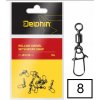 Delphin Obratlík S Karabínkou Rolling Swivel With Micro Snap veľ.8 9 kg 10 ks