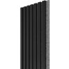 WALL CONCEPT akustický panel čierna, sivý filc + MDF, 2750x285x21 mm, 0,78 m2