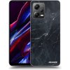 Picasee silikónový čierny obal pre Xiaomi Poco X5 - Black marble