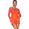 Chilirose - cr 4859 orange mini dress l