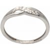 Zlatý prsteň z bieleho zlata A-DC-615W, veľ. 50, 1.5 g (585/1000)