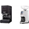 Gaggia New Classic EVO, black + Eureka Atom 60, white