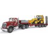 Bruder 02813 Mack Granit s návesom a traktorom JCB BR 02813