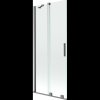 MEXEN/S - Velár dvojkrídlová posuvná vaňová zástena 85 x 150, transparent, grafit metal 896-085-000-01-95