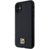 DKNY PU Leather Repeat Pattern Stack Logo Magsafe Apple iPhone 11 DKHMN61PSHRPSK Black