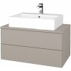 Dreja Kúpeľňová skrinka MODULE SZZ2 80 umývadlo Kube - N07 Stone / N07 Stone