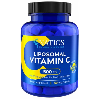 Natios Vitamín C Lipozomálny, 500 mg, 60 vegánskych kapsúl