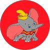 Jedlý papier Dumbo červené pozadie 19,5 cm - Pictu Hap - Pictu Hap
