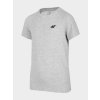 4F HJL22-JTSM001 GREY MELANGE Detské tričko EU 140