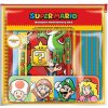 SET 7 kusů ch potřeb Super Mario: Barevný blok penál blok A5 pero pastelky tužka pravítko ořezávátko
