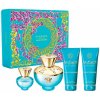 Versace Dylan Turquoise EDT 100 ml + sprchový gél 100 ml + telový gél 100 ml + EDT 5 ml darčeková sada