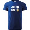 Je mi 60 pivo - Klasické pánske tričko vyššej gramáže - 2XL ( Kráľovská modrá )