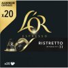 L'OR L´OR Espresso Ristretto Intenzita 11 - 20 hliníkových kapsúl kompatibilných s kávovarmi Nespresso®*