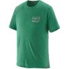 Pánske tričko Patagonia CAPILENE COOL MERINO GRAPHIC SHIRT - zelená XXL