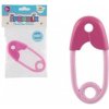 Teddies Hrkálka špendlík plast 12cm ružové 12x19cm