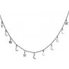 Silvego Strieborný náhrdelník s ozdobami midnight sky MSS031N