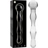 Ibiza Nebula Model 13 Dildo Borosilicate Glass 18x3.5cm Clear