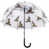 Esschert Design ptáci deštník holový průhledný