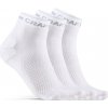 Ponožky Craft Core Dry Mid 3-Pack White 43-45