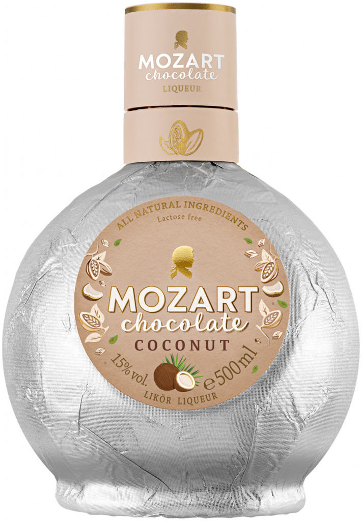 Mozart Chocolate Coconut 15% 0,5 l (čistá fľaša)