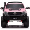 JOKO Elektrické autíčko Toyota Hilux Pick Up, Dvojmiestne Kožené sedadlo, Penové kolesá, Nosnosť 50kg, FM rádio, ružové