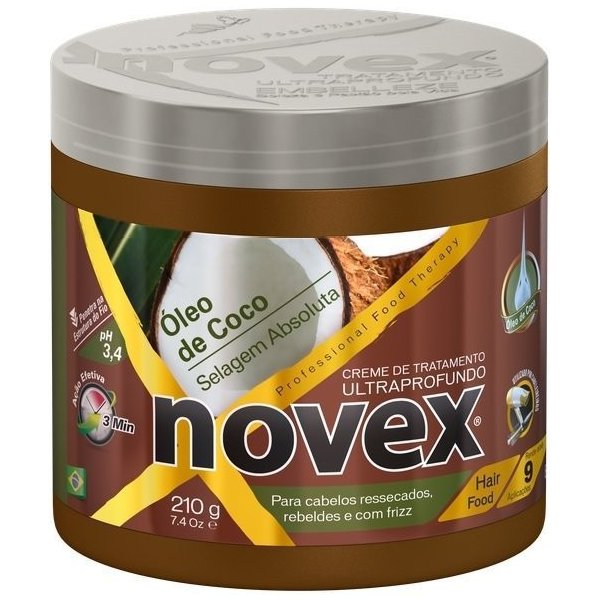 Vlasová regenerácia Novex Coconut Oil maska na vlasy kokosový olej 210 g