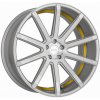 CORSPEED Corspeed Deville 8.5x19 5x108 ET40 Silver-Brushed-Surface/ Undercut Color Trim Gelb 73.1