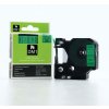 Dymo D1 45019, S0720590, 12mm x 7m čierna tlač / zelený podklad, originálna páska