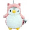 Tučniak maskot Romek ružový 20 cm